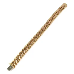 Bracelet d'occasion or 750 jaune maille fantaisie