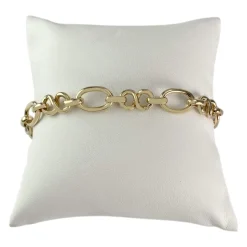 Bracelet d'occasion or 750 jaune maille fantaisie