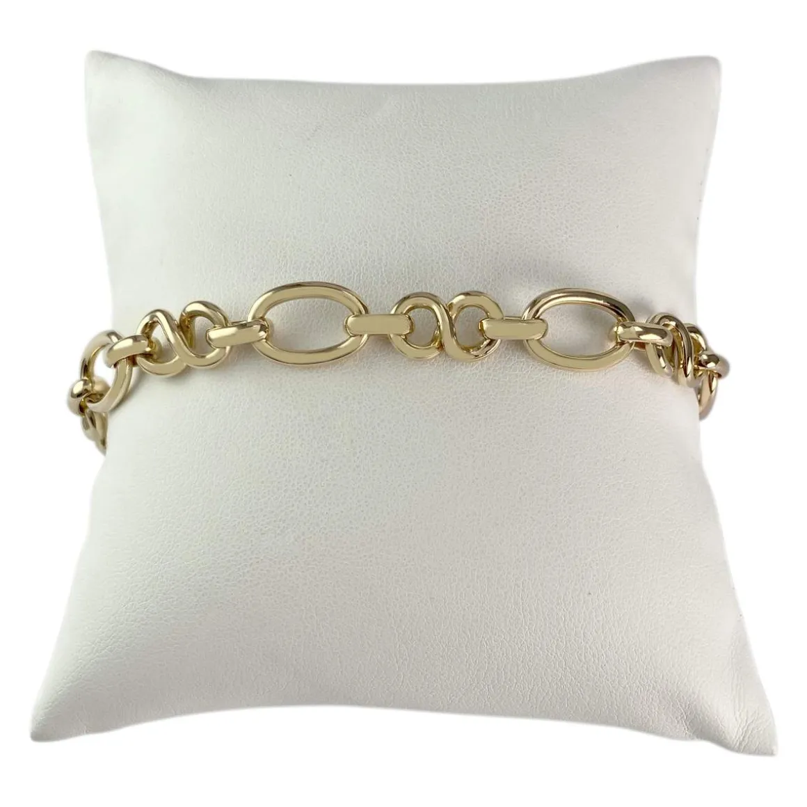 Bracelet d'occasion or 750 jaune maille fantaisie