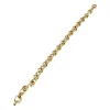 Bracelet d'occasion or 750 jaune maille jaseron