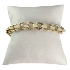 Bracelet d'occasion or 750 jaune maille jaseron