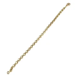 Bracelet d'occasion or 750 jaune maille jaseron