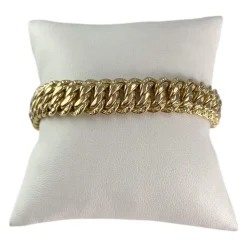 Bracelet d'occasion or 750 jaune maille américaine