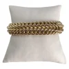 Bracelet d'occasion or 750 jaune maille fantaisie