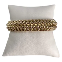 Bracelet d'occasion or 750 jaune maille fantaisie