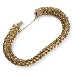 Bracelet d'occasion or 750 jaune maille fantaisie
