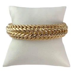 Bracelet d'occasion or 750 jaune maille américaine 22 cm