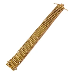 Bracelet d'occasion or 750 jaune maille fantaisie