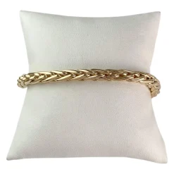 Bracelet d'occasion or 750 jaune maille palmier