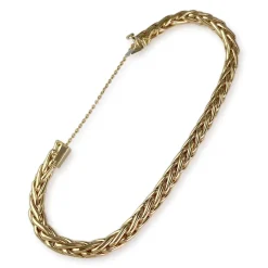 Bracelet d'occasion or 750 jaune maille palmier