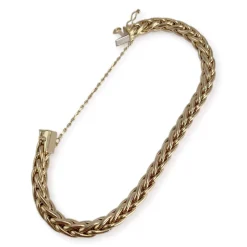 Bracelet d'occasion or 750 jaune maille palmier