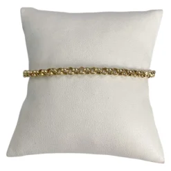 Bracelet d'occasion or 750 jaune maille jaseron
