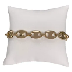 Bracelet d'occasion or 750 jaune maille grain de café 23 cm