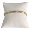 Bracelet d'occasion or 750 jaune maille cheval et alternée