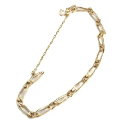 Bracelet d'occasion or 750 jaune maille cheval et alternée