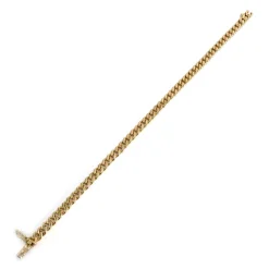 Bracelet d'occasion or 750 jaune maille gourmette