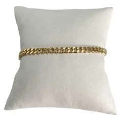 Bracelet d'occasion or 750 jaune maille gourmette