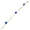 Bracelet d'occasion or 750 jaune maille fantaisie perle de culture agate