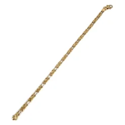 Bracelet d'occasion or 750 jaune maille fantaisie