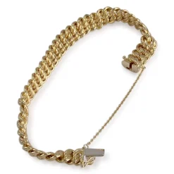 Bracelet d'occasion or 750 jaune maille américaine
