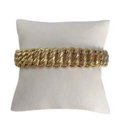 Bracelet d'occasion or 750 jaune maille américaine