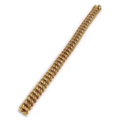 Bracelet d'occasion or 750 jaune maille américaine