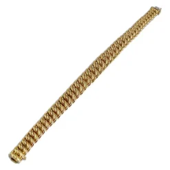 Bracelet d'occasion or 750 jaune maille américaine