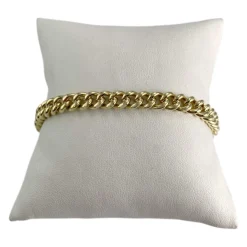 Bracelet d'occasion or 750 jaune maille gourmette