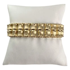 Bracelet d'occasion or 750 jaune maille fantaisie