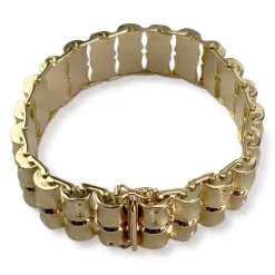 Bracelet d'occasion or 750 jaune maille fantaisie