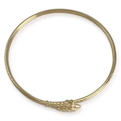 Bracelet d'occasion or 750 jaune serpent rubis