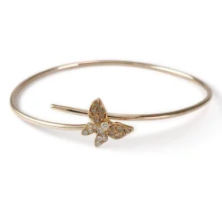 Bracelet d'occasion or 750 rose diamants