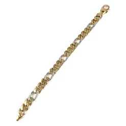 Bracelet d'occasion 2 ors 750 diamants 19.5 cm
