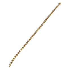 Bracelet d'occasion 3 ors 750  maille fantaisie 18,5 cm
