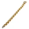 Bracelet d'occasion 2 ors 750  maille fantaisie