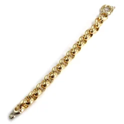 Bracelet d'occasion 2 ors 750  maille fantaisie