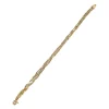 Bracelet d'occasion 2 ors 750 maille fantaisie
