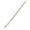 Bracelet d'occasion or 750 2 tons maille fantaisie