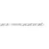 Bracelet identité argent 925 maille cheval personnalisable 21 cm