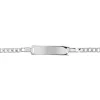 Bracelet identité argent 925 maille gourmette personnalisable 16 cm