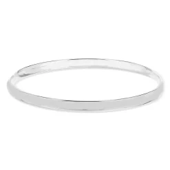 Bracelet jonc argent 925 bombé