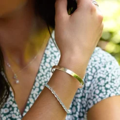 Bracelet jonc argent 925 poli