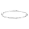 Bracelet jonc argent 925 torsadé motifs