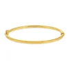 Bracelet jonc or 375 jaune ciselé