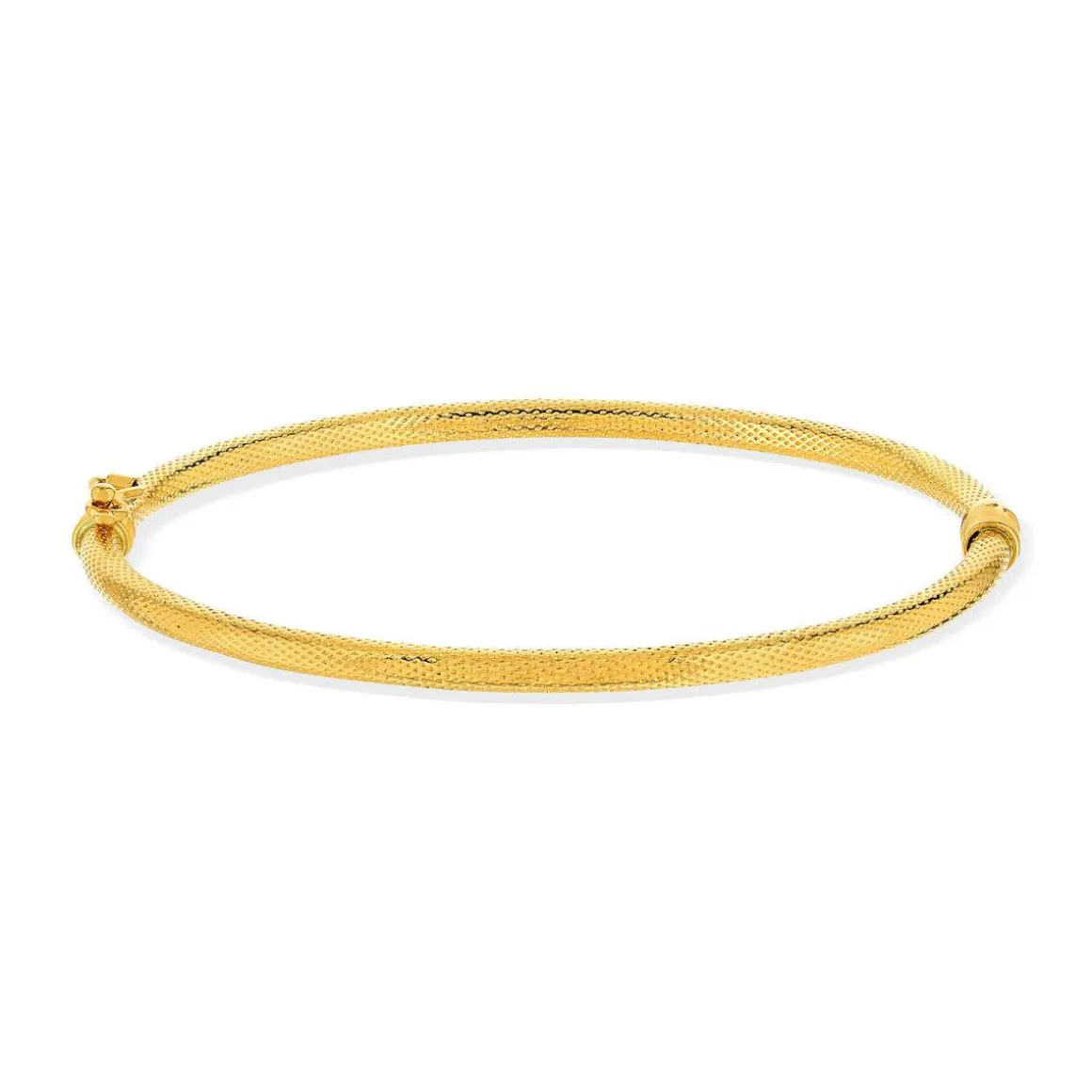 Bracelet jonc or 375 jaune ciselé