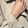 Bracelet jonc plaqué or