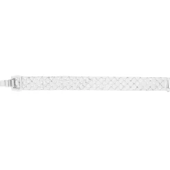 Bracelet maille argent écailles 20cm