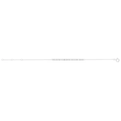 Bracelet or blanc 750 diamants 18,5 cm