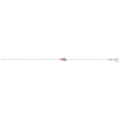 Bracelet or blanc 375 pierres fines 18 cm