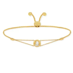 Bracelet or 375 diamant